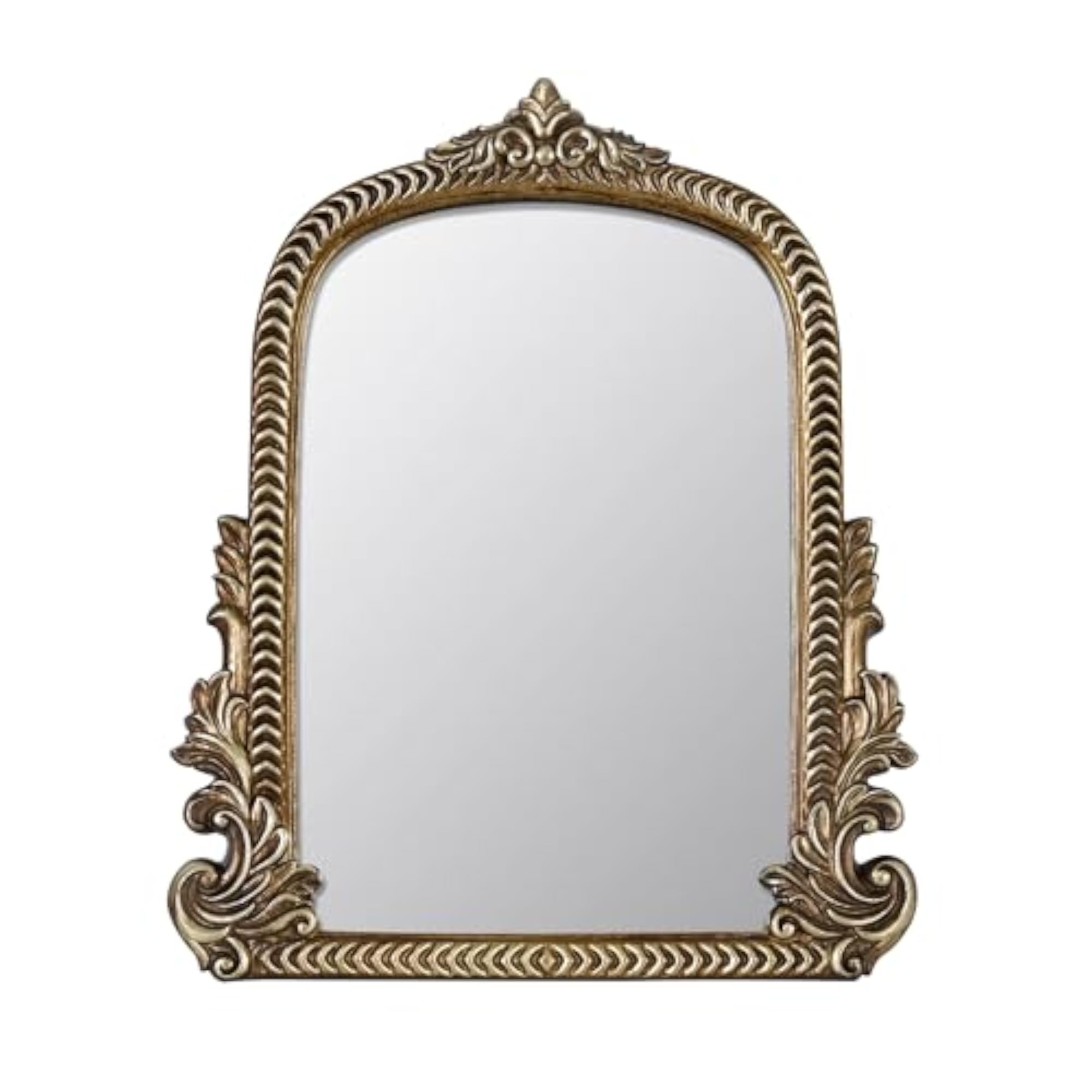 Antique Arched Mirror for Vanity with Resin Frame
